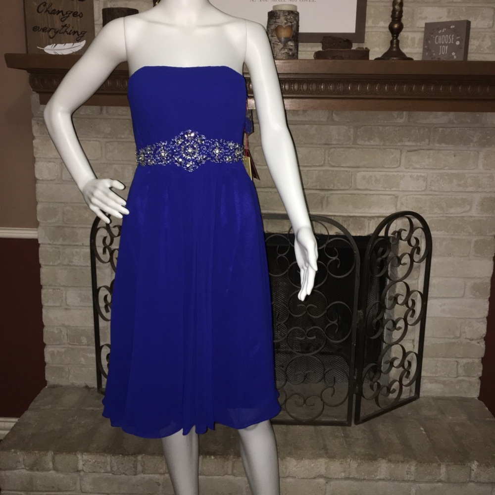 My Queen Royal blue prom or bridesmaid dress.